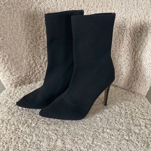 EXPRESS BLACK SOCK BOOTS SZ 8